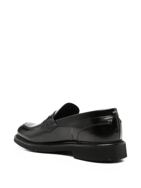 Pantofi loafer Canali din piele negru