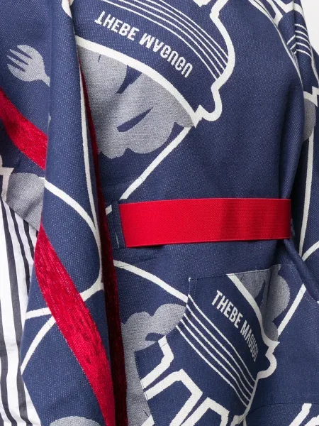 Geacă Thebe Magugu cu imagine albastru