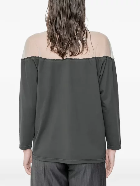 Bluză Mm6 Maison Margiela cu imagine plasă gri