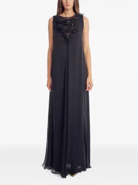 Rochie maxi Irina Schrotter cu paiete negru