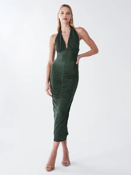 BWLDR Rochie Lizette închis verde