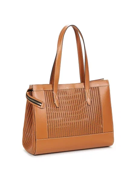 Shopper kabelka Lancel hnedá