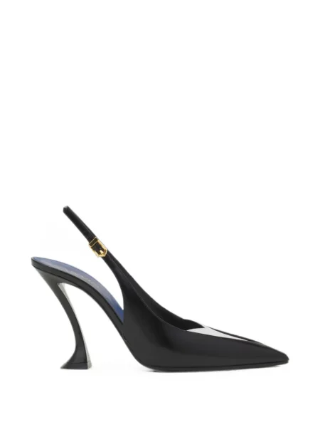 Pantofi cu toc Lanvin din piele slingback negru