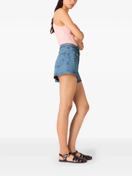 Pantaloni scurți Maje țesuți albastru