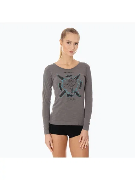 Термоактивна кофта Brubeck Outdoor Merino Wool Pro зелений/гори 13 зелений