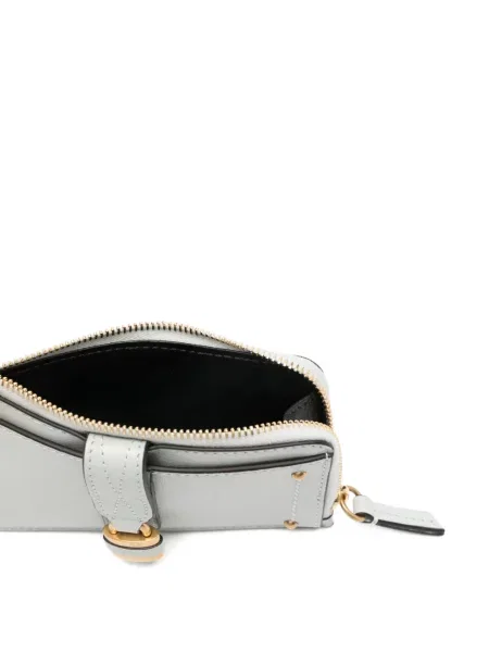 Portofel Chloé din piele cu cataramă albastru