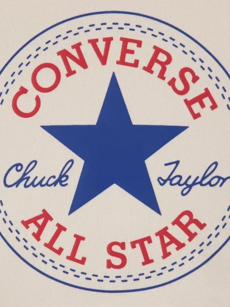Суичър с качулка Converse бяло