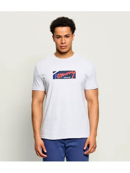 Tommy Jeans Tricou Signature gri