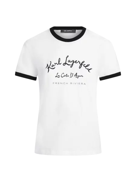 Karl Lagerfeld Tricou cote d alb