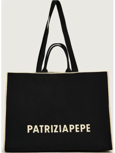 Geantă de mână Patrizia Pepe negru