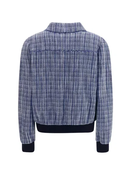 Geacă Kiton din tweed albastru