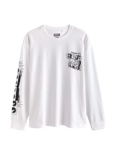 Next Tricou negru alb