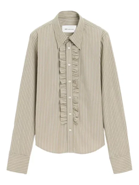 Cămașă Ami Paris cu dungi gri