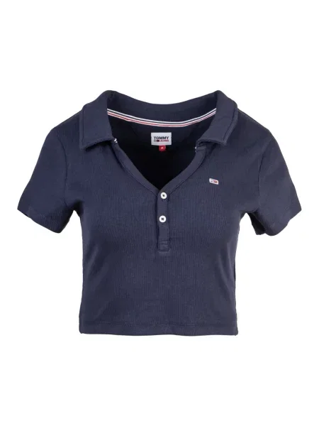 Koszulka Tommy Jeans z krótkim rękawem niebieska