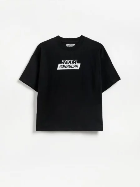 Reserved Футболка oversize Nascar чорний