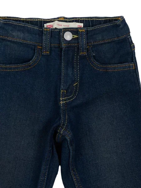 Szerokie jeansy dziecięce Levi's niebieskie