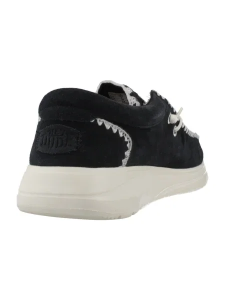 Pantofi Heydude din piele de căprioară negru