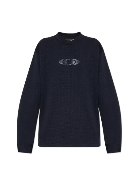 Bluza Mm6 Maison Margiela z długim rękawem niebieska