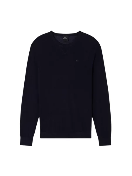 Sweter Armani Exchange wełniany niebieski