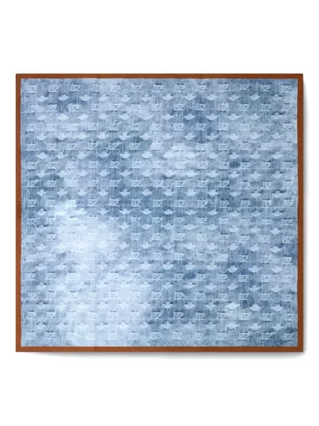 Fular Dsquared2 cu imagine albastru