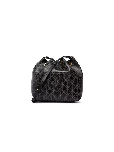 Calvin Klein Rankinė Emblem Aop Drawstring Bucket juoda