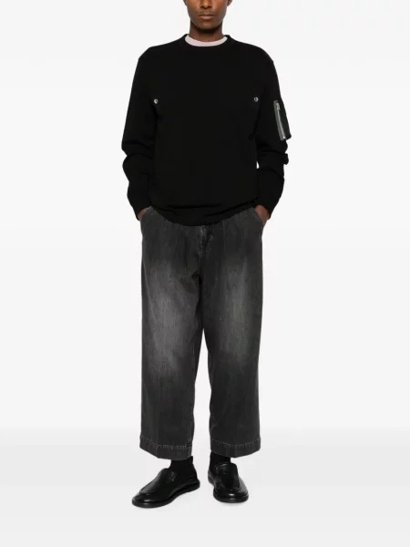 Lung pulover Sacai negru