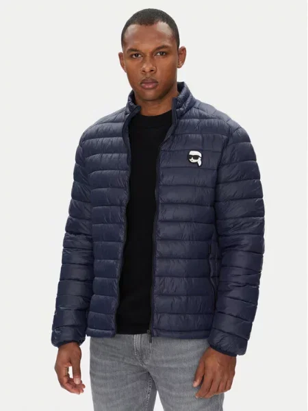 Prehodna jakna KARL LAGERFELD modra