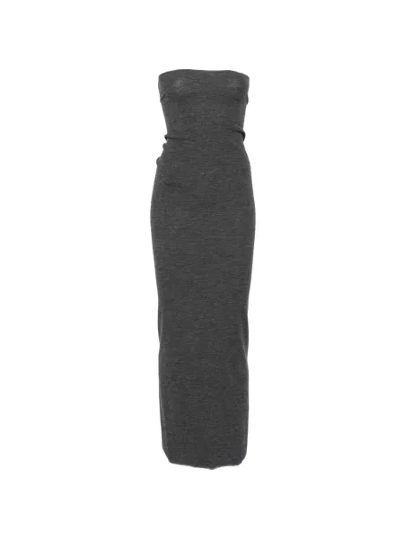 Rochie midi Soeur fără bretele gri