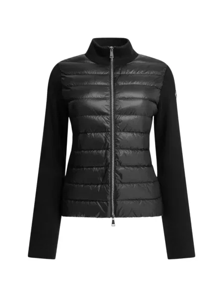 Matlasat geacă Moncler negru