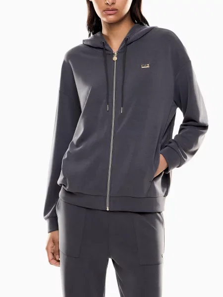 Свитер Ea7 из модала серый