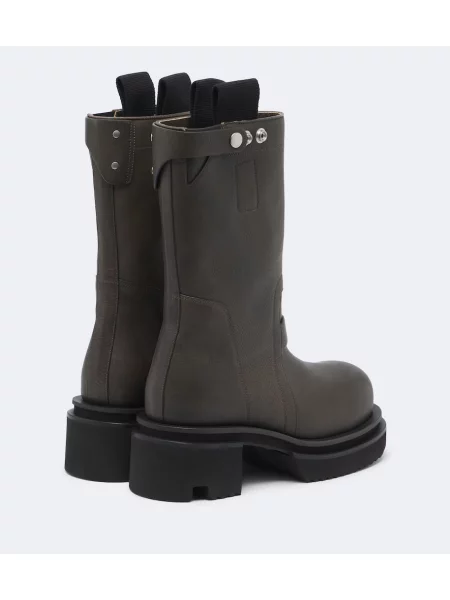 Botine Rick Owens din piele gri
