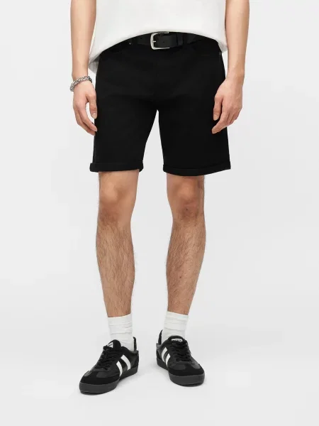 JACK & JONES Nohavice JPSTRICK DYLAN námornícka modrá čierna
