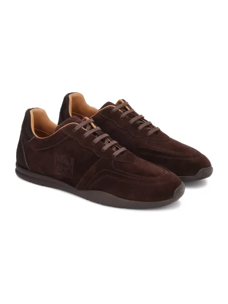 Sneakersy Kazar zamszowe brązowe