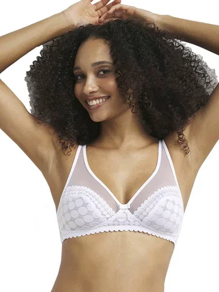 Мягкий бюстгальтер без косточек білий