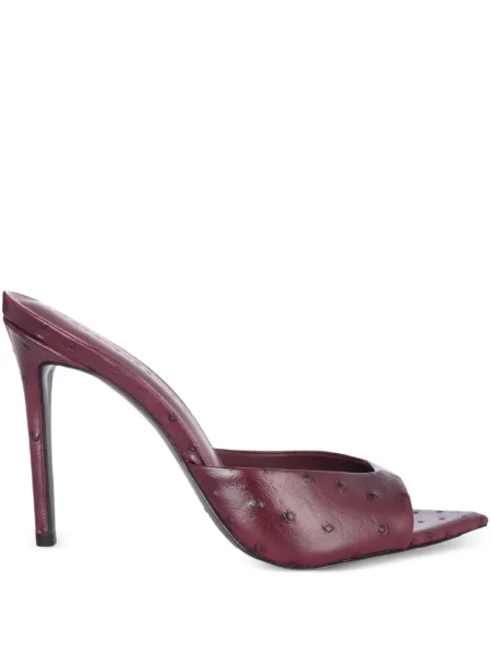 Велурени сандали Black Suede Studio черно