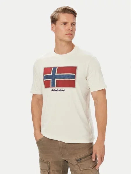 Napapijri Majica S-Flag Tiki Ss bela