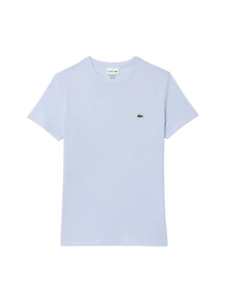 Lacoste Koszulki Mężczyzna M Koszulka z dżerseju z bawełny Pima niebieski