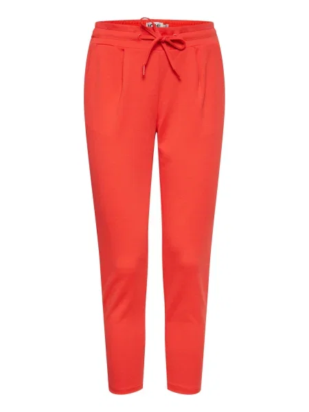 ICHI Pantaloni Kate orange roșu
