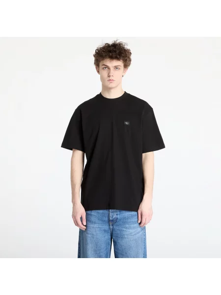 Тениска Calvin Klein Jeans с изчистен дизайн черно