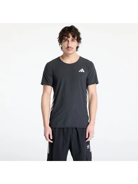 ADIDAS PERFORMANCE Tricou funcțional Adizero verde deschis / negru alb