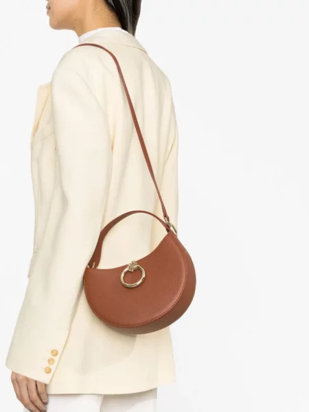 Geantă shopper Chloé din piele maro