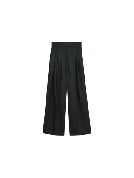 Lniane spodnie By Malene Birger czarne