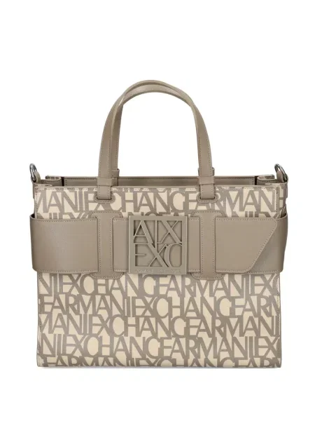 Чанта Armani Exchange с катарама кафяво