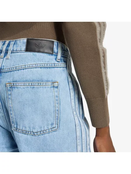 Παντελόνια adidas Firebird Mid Rise Straight Denim Pant Light Denim