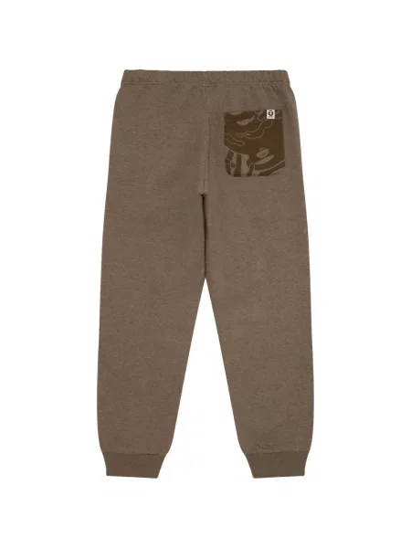Pantaloni Aape By A Bathing Ape cu imagine alergare maro