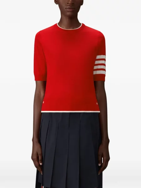 Tricou Thom Browne scurt roșu