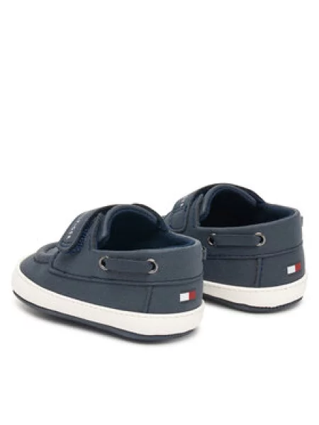 Nizki čevlji Tommy Hilfiger Low Cut Velcro Mornarsko modra