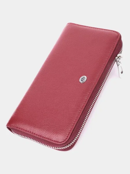 ST Leather Accessories Гаманець Шкіра бордовий