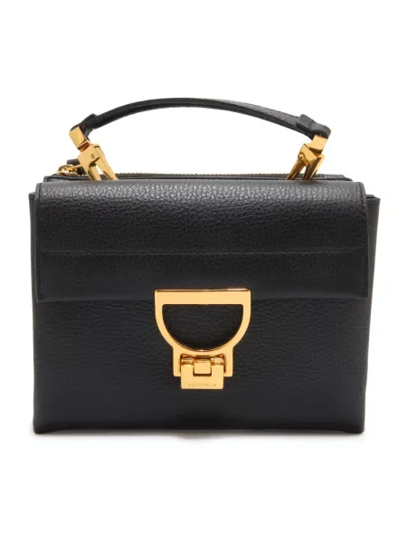 Mała torebka Coccinelle skórzana czarna