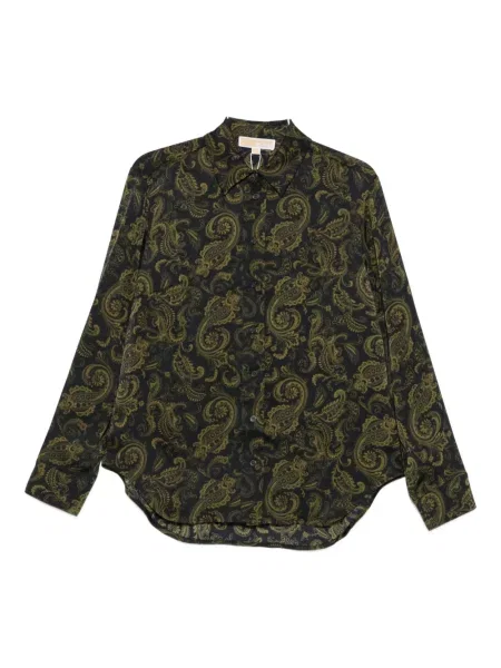 Cămașă Michael Kors cu imagine cu model paisley verde